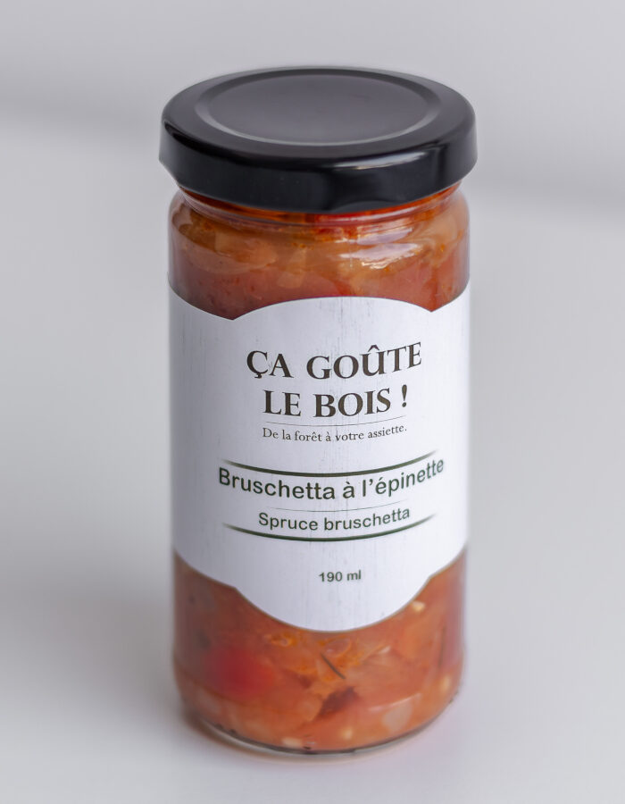 Produit-Bruschetta à l'épinette