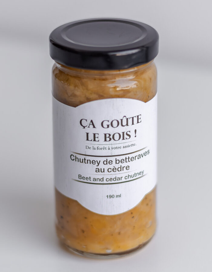Produit-Chutney de betteraves au cèdre